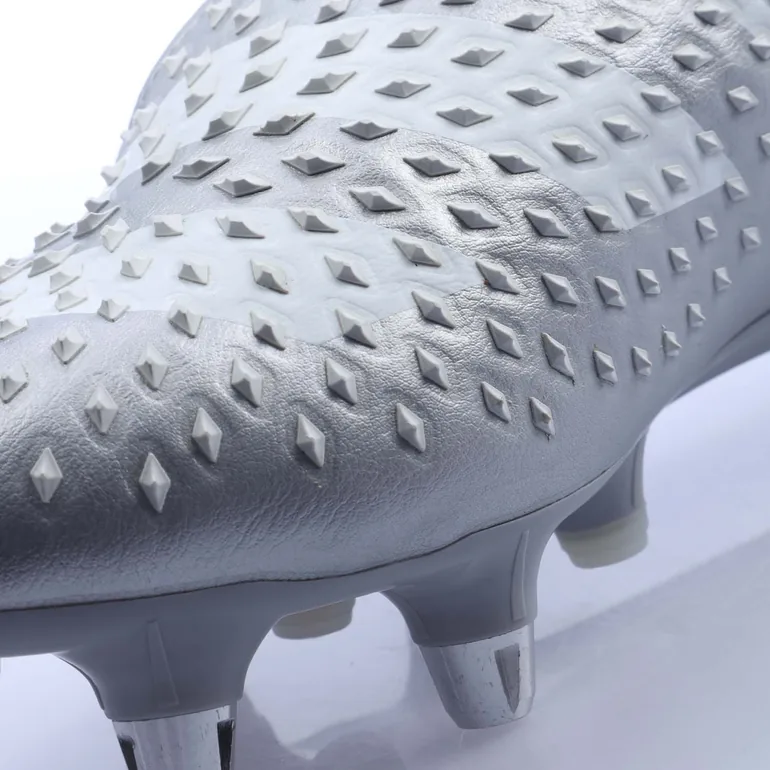 Men's adidas Predator Malice Rugby Boots in Silver - 4