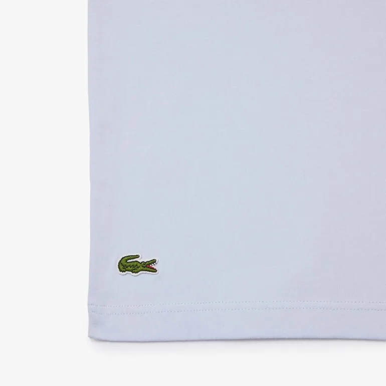 Men's Lacoste Roland-Garros Edition Cotton Tennis T-Shirt in Blue - 1