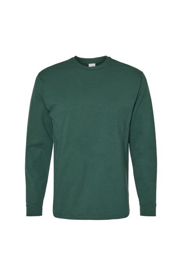 Hanes Essential-T Long Sleeve T-Shirt - Athletic Dark Green