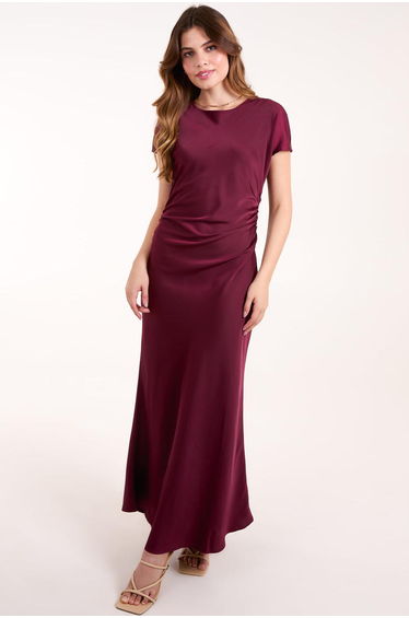 Bias Cut Batwing Slip Dress