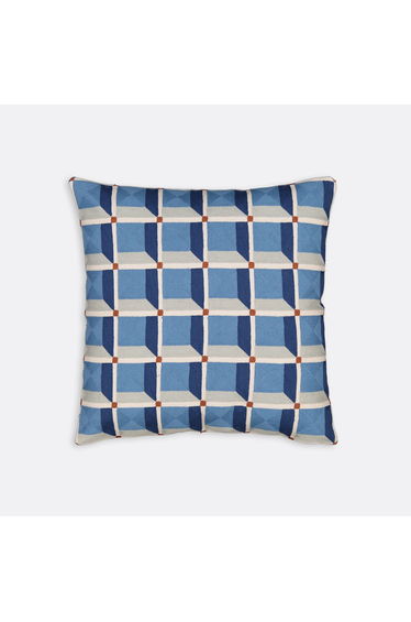 Mauro Cushion Cover in Embroidered Cotton 45x45cm