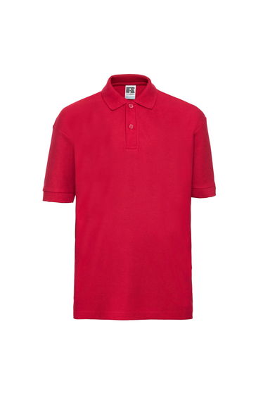 Russell Childrens/Kids Pique Polo Shirt - Classic Red