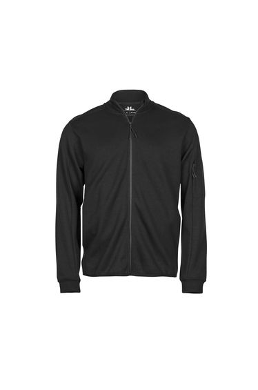 Tee Jays Mens Full Zip Athletic Jacket - Black