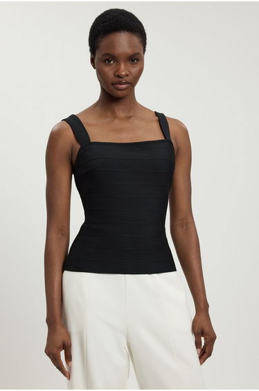 Figure Form Bandage Strappy Top