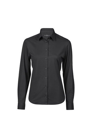 Tee Jays Womens/Ladies Stretch Shirt - Black