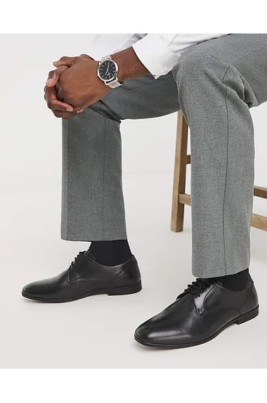 Formal Leather Derby Wide