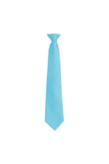 Premier Mens Fashion ”Colours” Work Clip On Tie - Turquoise