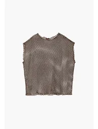 Oversize Boat Neck Tunic Blouse - COCOA - 6