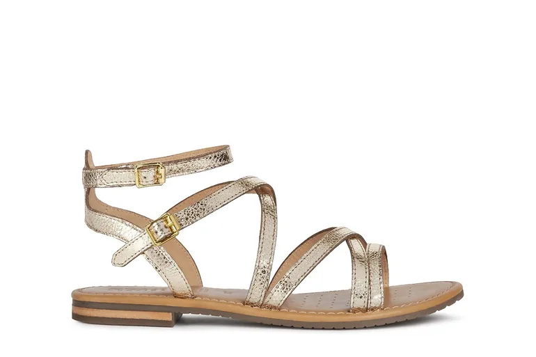 Flat Sandals in Sozy Leather