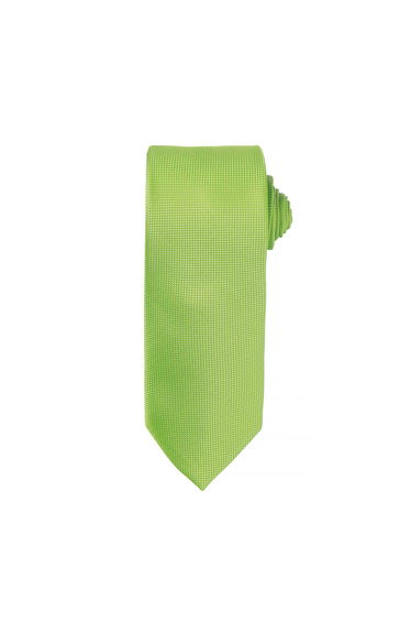 Premier Mens Micro Waffle Formal Work Tie - Lime