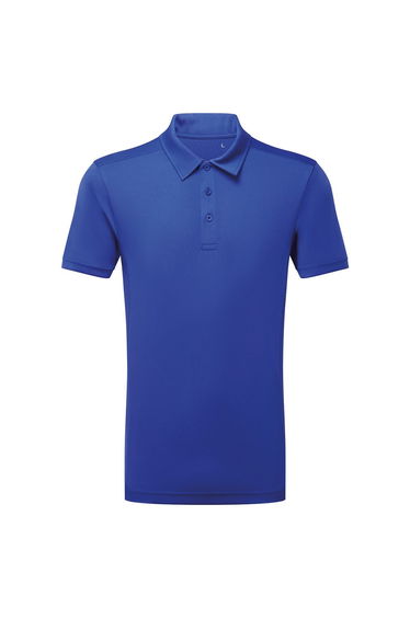 Tri Dri Mens Panelled Short Sleeve Polo Shirt - Royal Blue