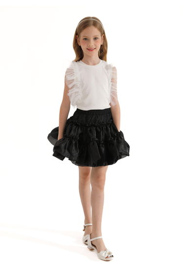 Champagne Tulle Frill T-Shirt