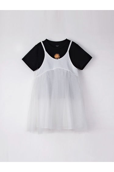 Girls' Dress And T-Shirt Set