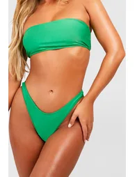 Essentials Bandeau Tube Bikini Top - green - 2