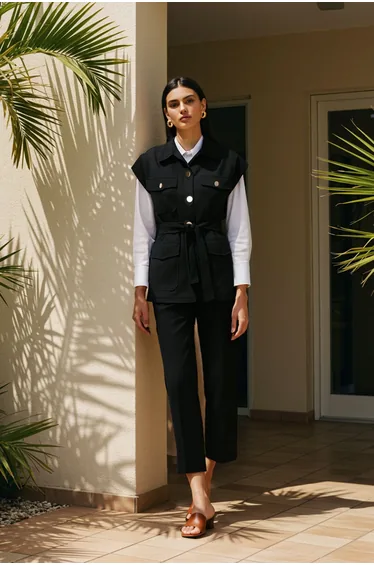 Two-Piece Set - Black - Relaxed fit