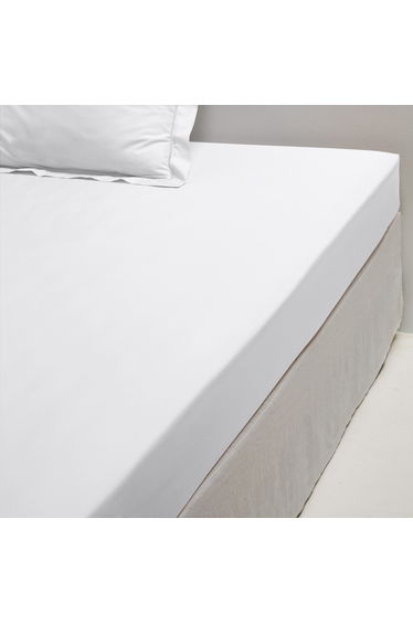 Secret Percale Fitted Sheet with Spoke Stitching