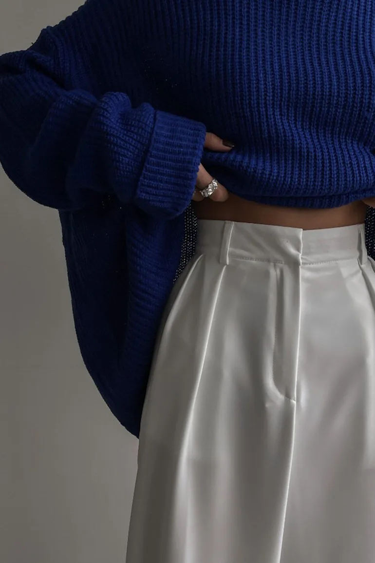 Sweater - Dark blue - Oversize - 3