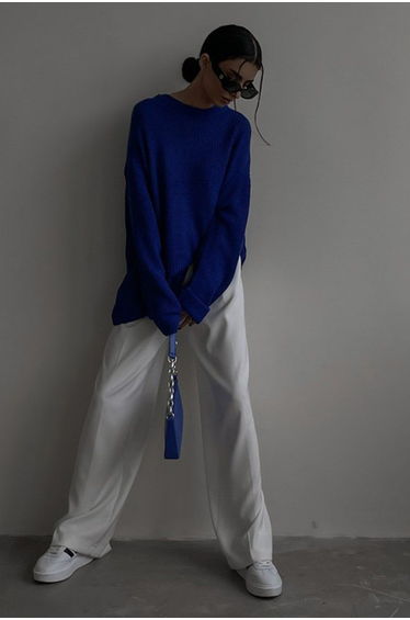 Sweater - Dark blue - Oversize