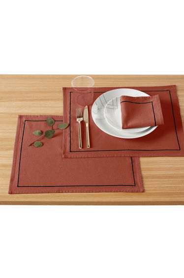 Set of 4 Bourdon Linen & Cotton Placemats