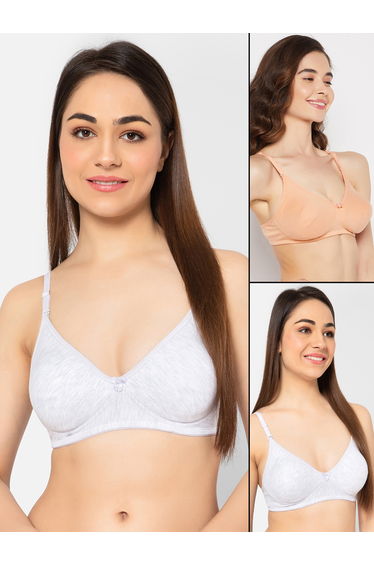 Set of 2 - Non-Padded Non-Wired Full Cup T-Shirt Bra