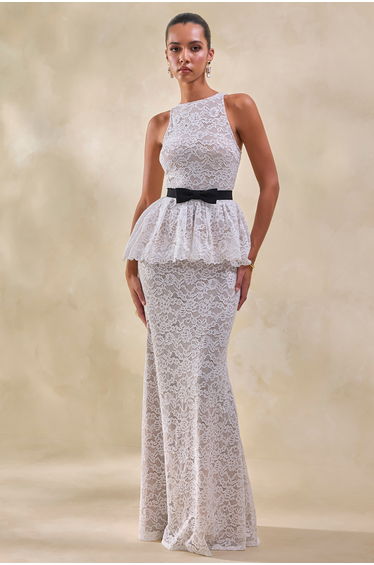 Lunisse | White Lace Maxi Skirt