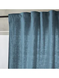 Private Ruffled Washed Linen Curtain - 2