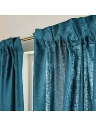 Private Ruffled Washed Linen Curtain - 5