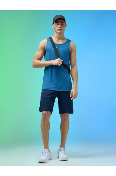 Men Melange Slim Fit Sports Shorts with TECHNOLITE