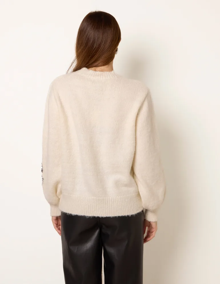 Sequin Bow Jumper - 5