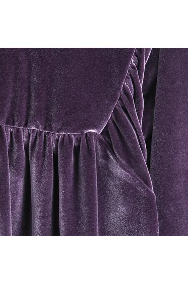 Velour Long Sleeve Dress