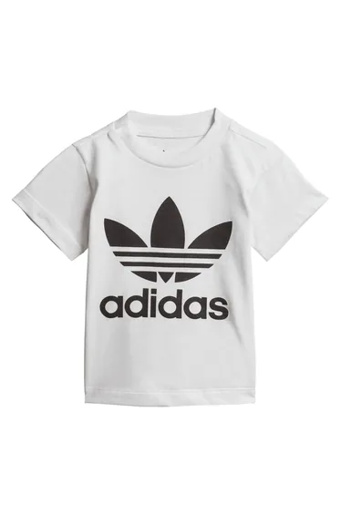 Boy's adidas Originals Infants Trefoil Logo T-Shirt in White