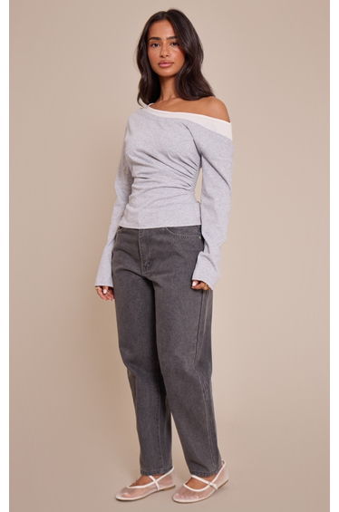 Petite Multi Double Layer Asymmetric Detail Top
