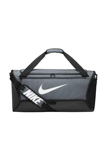 Nike Brasilia Swoosh Training 60L Duffle Bag - Iron Grey/Black/White