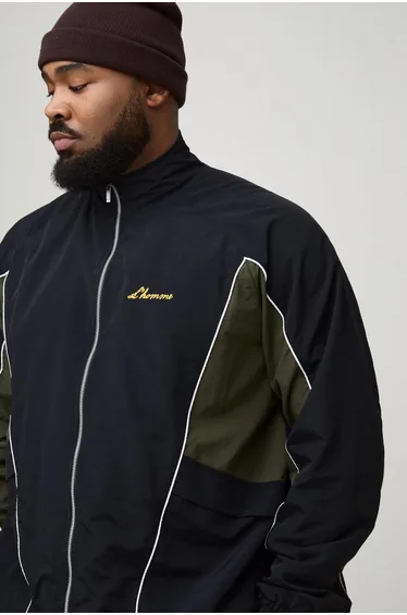 جاكيت بوهو مان أسود - للمقاسات الكبيرة