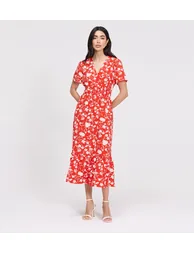 Deena Wrap Midi Dress - 3
