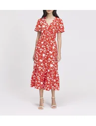 Deena Wrap Midi Dress - 1