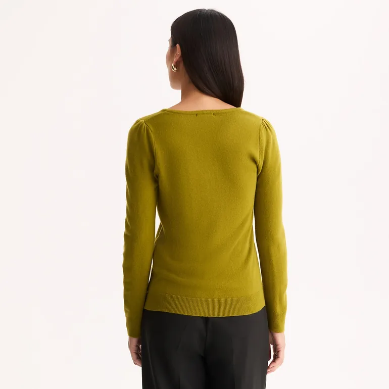 Fine Soft Knit Jumper/Sweater with V-Neck - 3