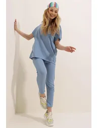 Sweatsuit - Blue - Relaxed fit - 3