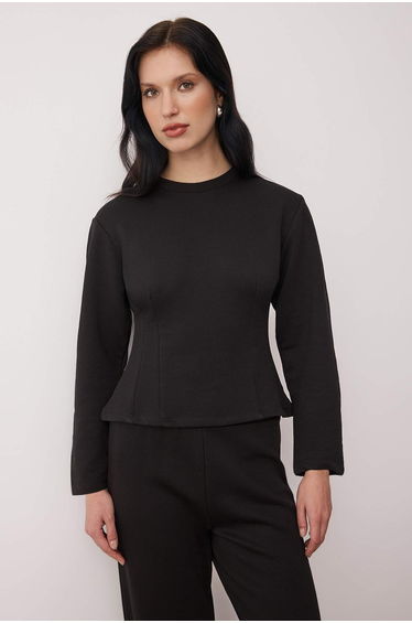 Black knitted bottom - top set product thumbnail 2
