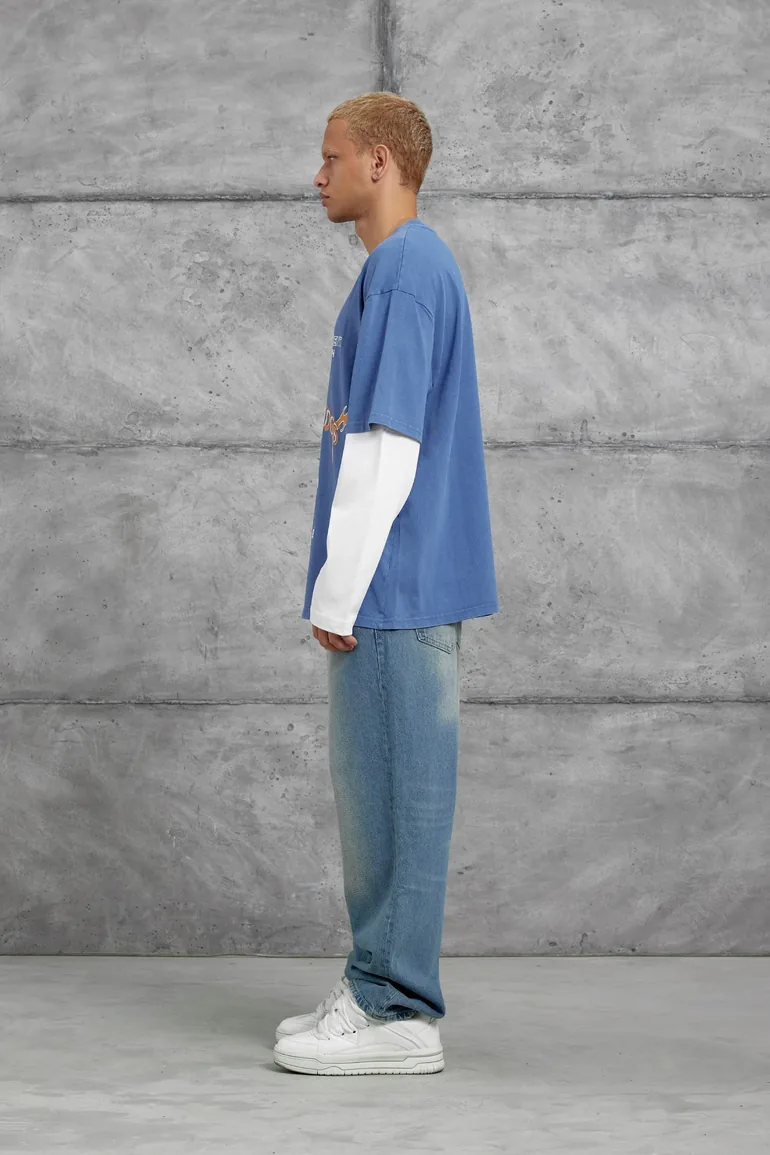 NOMARC Oversized Crew Neck Printed Sweatshirt - 4