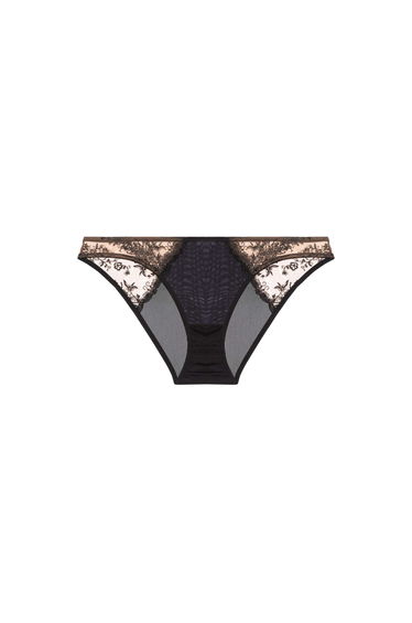 Cassia Black Custom Embroidery Brief product thumbnail 2