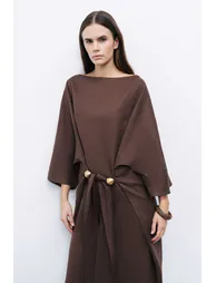 Accessory Detailed Midaxi Dress - 4