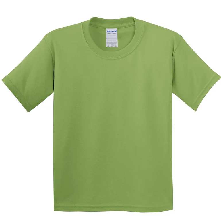 Gildan Childrens Unisex Heavy Cotton T-Shirt (Pack Of 2) - Kiwi