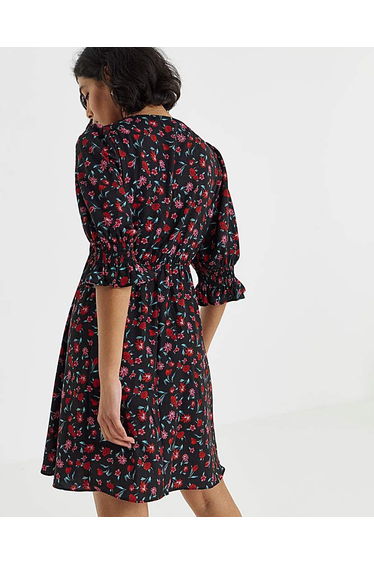 Simply Be Black FloralTea Dress product thumbnail 4