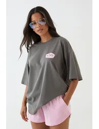 DSGN Studio Sport Bubble Print Oversized T-shirt - charcoal