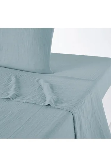 Kumla Plain 100% Cotton Muslin Flat Sheet