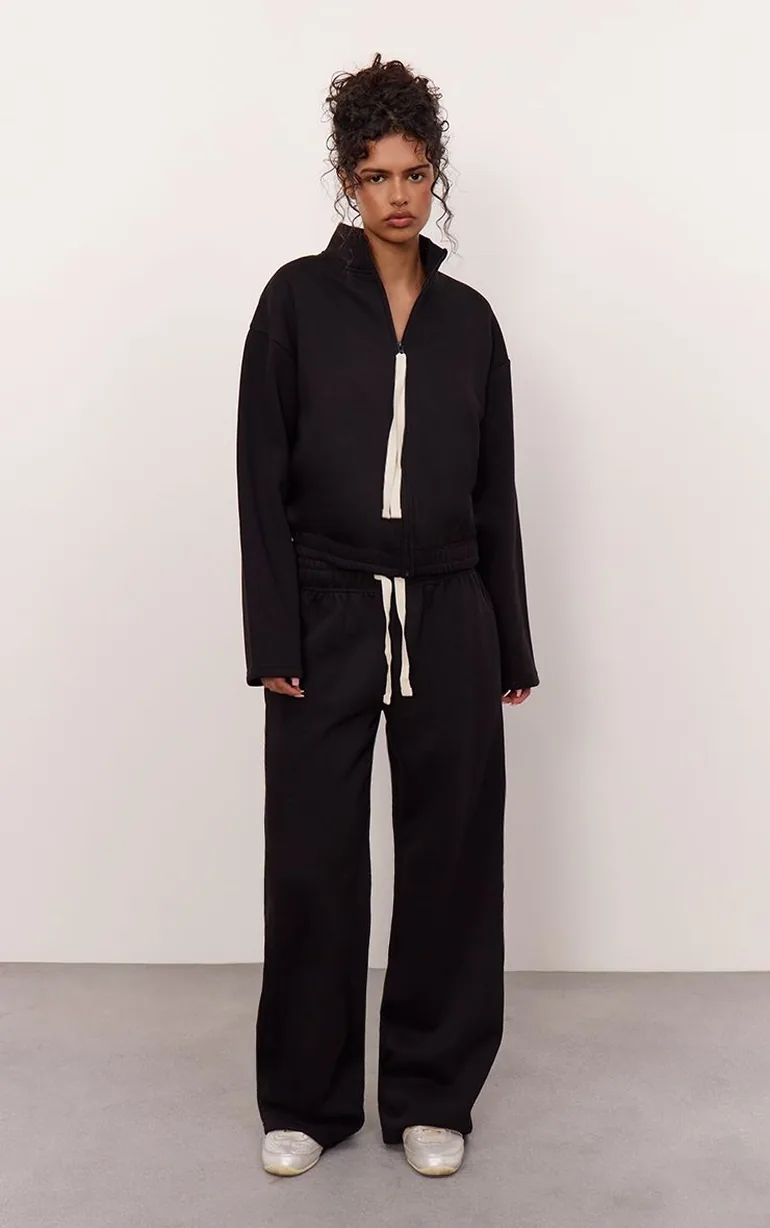 Black Contrast Drawcord Joggers