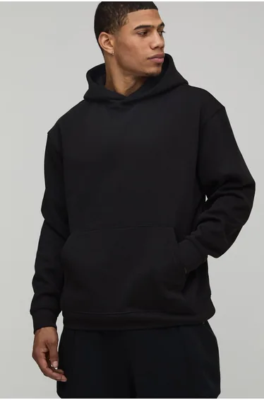 Oversized The Cure License Printed Hoodie - black