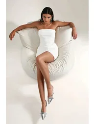 Strapless Mini Dress - 4
