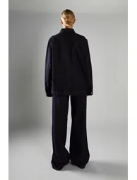 Dark-Indigo Wide-Leg Jeans - 1